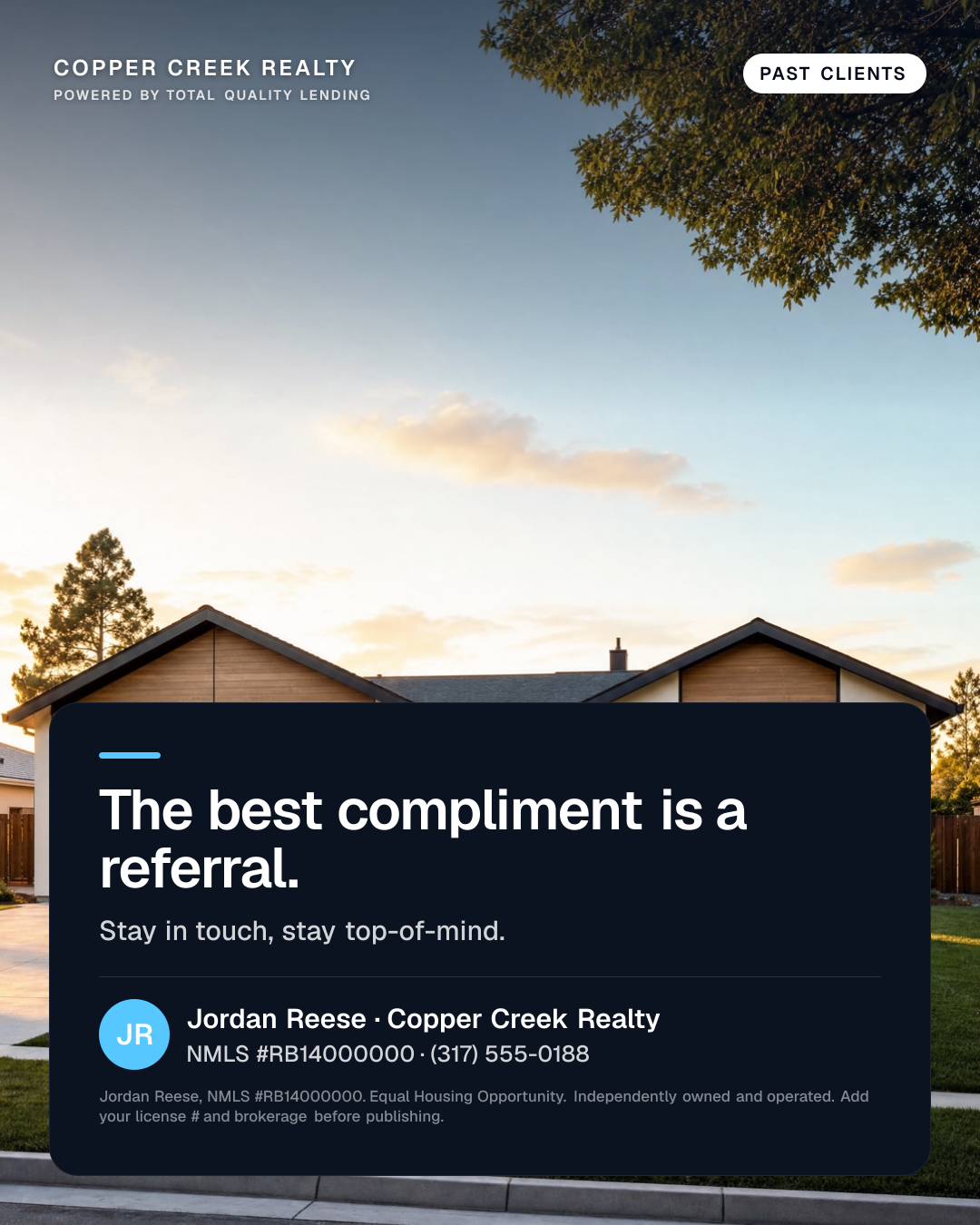 Past-Client & Referrals Campaign graphic
